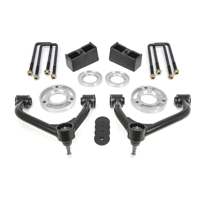 69-3920 – READYLIFT Lift Kit Suspension, 2 Inch Front Lift 1 Inch Rear Lift Without Shock Absorbers In Kit - Shock Ch...